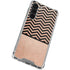Rose Gold Chevron Split Galaxy S24 FE Clear Case